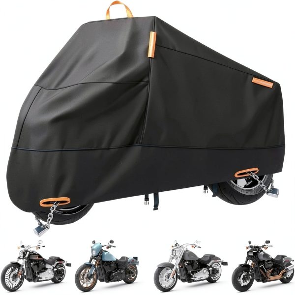 Motorcycle Cover StrtChrg 300D Waterproof Fit-0