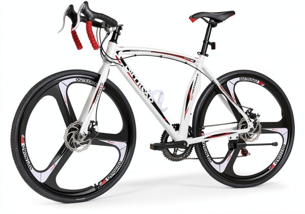 OUTROAD Road Bike Aluminum 14 Speed White Adult-0