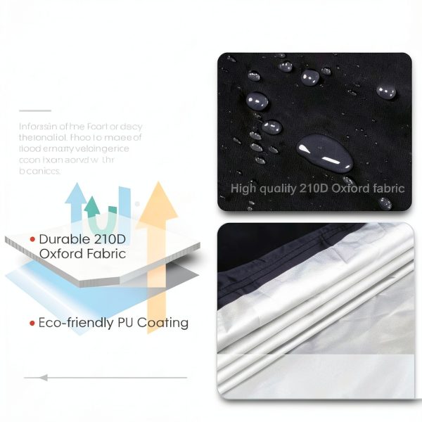 Gutupet Waterproof Motorcycle Cover Universal Fit-3