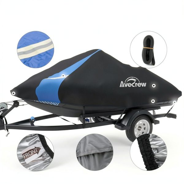 Jet Ski Cover Avecrew Waterproof Oxford Blue-5