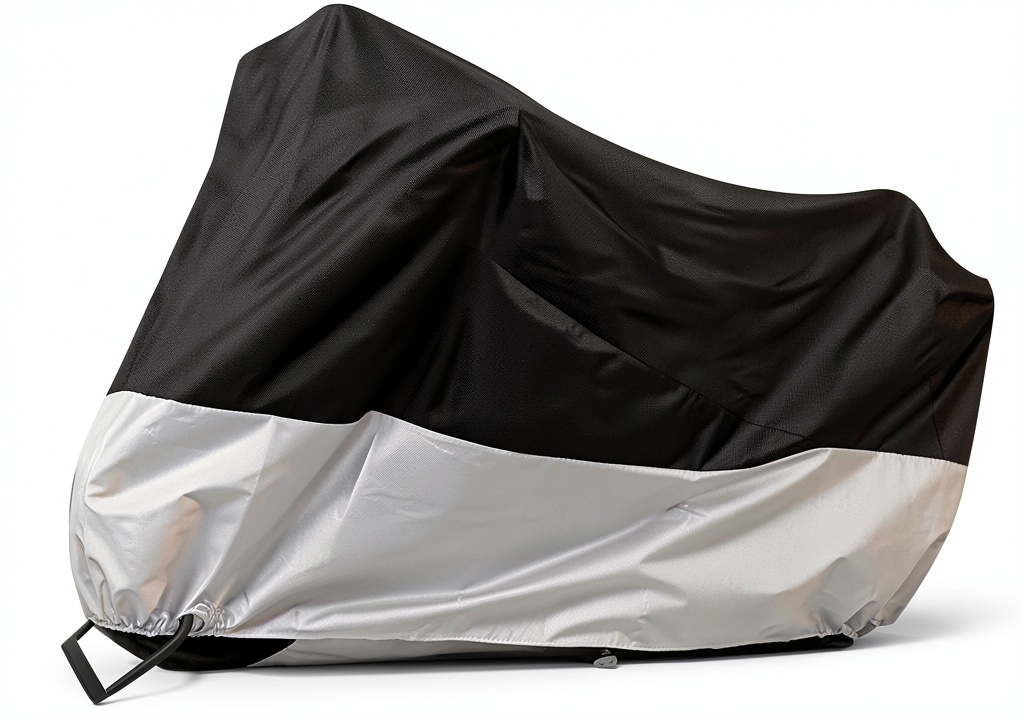 MENKOW motorcycle cover protecting a bike in rainy weather