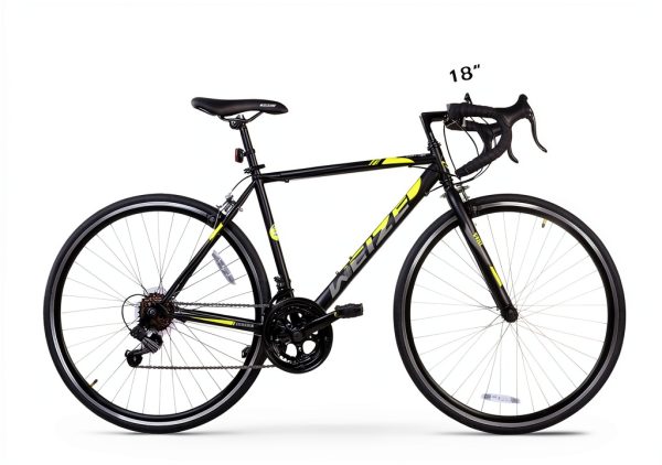 WEIZE Road Bike Medium Black 29in Rigid Frame-7