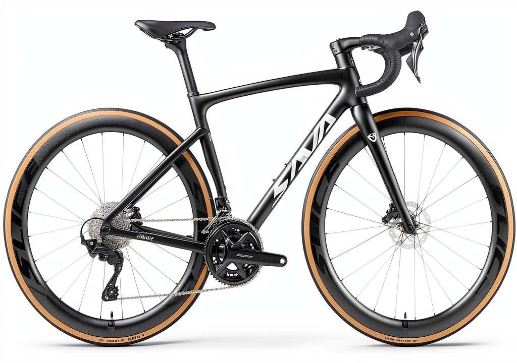 SAVADECK SR7.2 carbon road bike on a city street