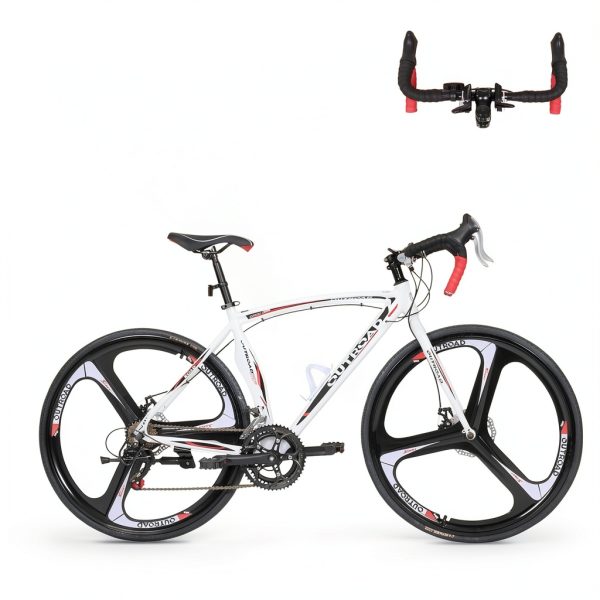 OUTROAD Road Bike Aluminum 14 Speed White Adult-2