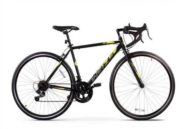 WEIZE Road Bike Medium Black 29in Rigid Frame-6