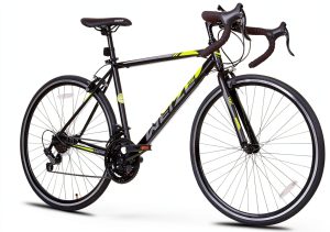 WEIZE Road Bike Medium Black 29in Rigid Frame-0