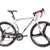 OUTROAD Road Bike Aluminum 14 Speed White Adult-7