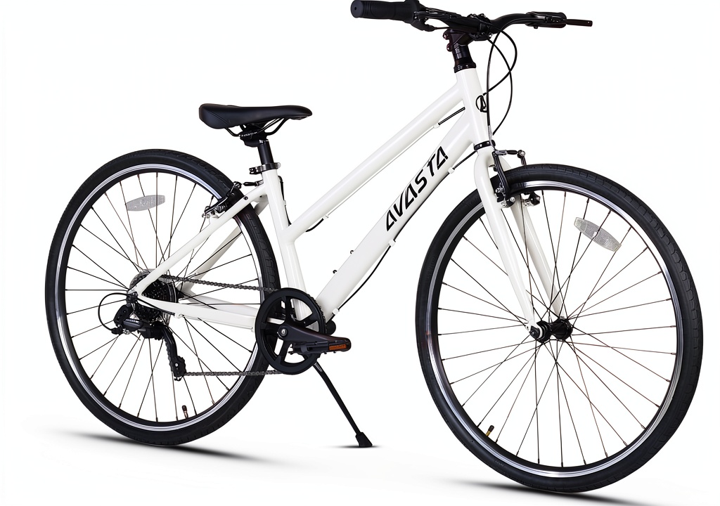 AVASTA Populus hybrid bike on a city street