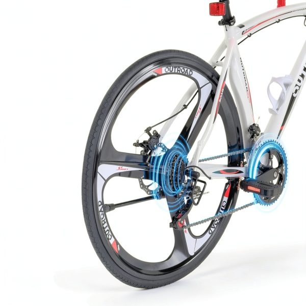 OUTROAD Road Bike Aluminum 14 Speed White Adult-3