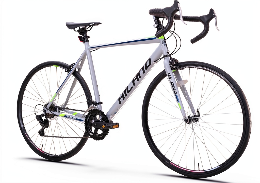 Installing HH HILAND Youth Road Bike Alloy Steel Aluminum on a wooden desk