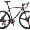 Eurobike Road Bike 21-Speed Carbon Steel Frame-1