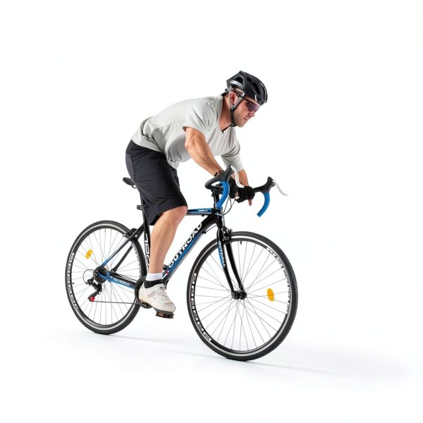 Road Bike Omelaza 700C 21 Speed Aluminum Disc Blue Large-5