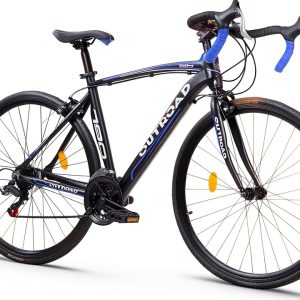Road Bike Omelaza 700C 21 Speed Aluminum Disc Blue Large-0