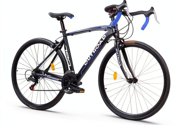 Road Bike Omelaza 700C 21 Speed Aluminum Disc Blue Large-0