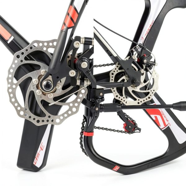 Road Bike Generic 21 Speed Carbon Steel Frame Black X Large Road Bike-2