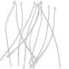 Snap Lock 5 Inch Adjustable Beaded Loop Tie XUKEKOY Plastic Fastener-2