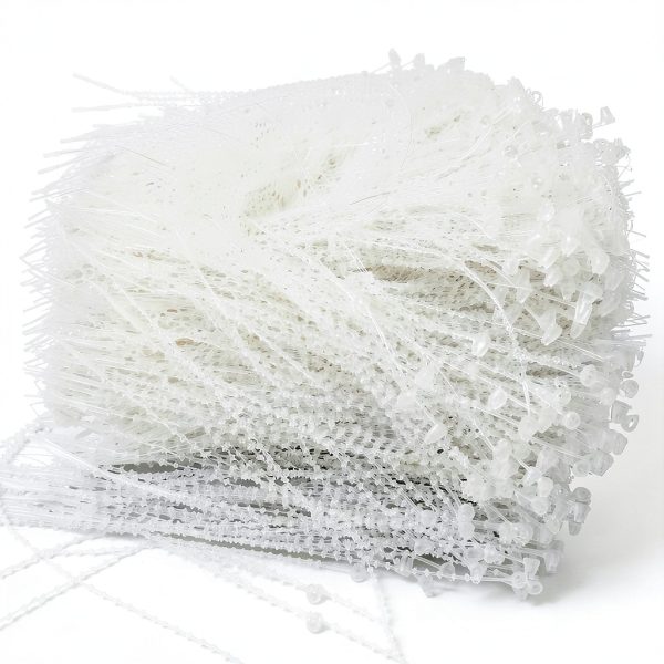 Snap Lock 5 Inch Adjustable Beaded Loop Tie XUKEKOY Plastic Fastener-3