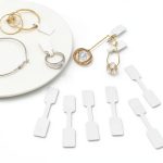 Blank Square Adhesive Jewelry Price Tags - Setaria Viridis 500 Labels-0