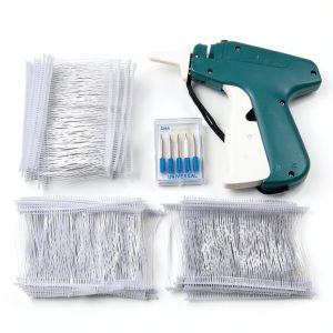 Clothes Price Label Tagging Gun, Labeler Clothing Tag Attacher with 1000(±50) White Barbs Fasteners and 5 Extra Steel Needles-0