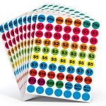 Removable Garage Sale Stickers Lrogoe 1400pcs Round Color Labels-0
